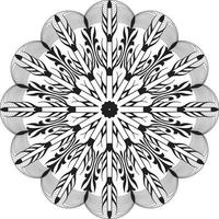 página para colorear mandala para patrón de fondo abstracto de vector. plantilla para la página del libro de colorear. patrón místico oriental. mándala relajante. vector