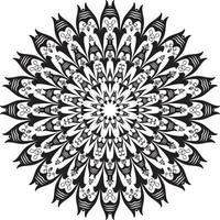 página de coloreo de mandala antiestrés para el fondo de patrón abstracto de vector de patrón. plantilla para colorear libro page.relaxing mandala