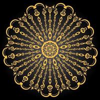 Mandala Coloring Page For Pattern Vector abstract pattern. Mandala Design for Paint and Tile Sticker Design, colouring book Lace pattern The tattoo. Decorative circle ornament in ethnic oriental style