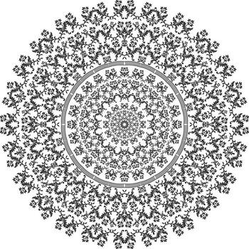 Relaxing Mandala Coloring Page For Pattern Vector abstract pattern background. Template for colouring book page.Relaxing mandala