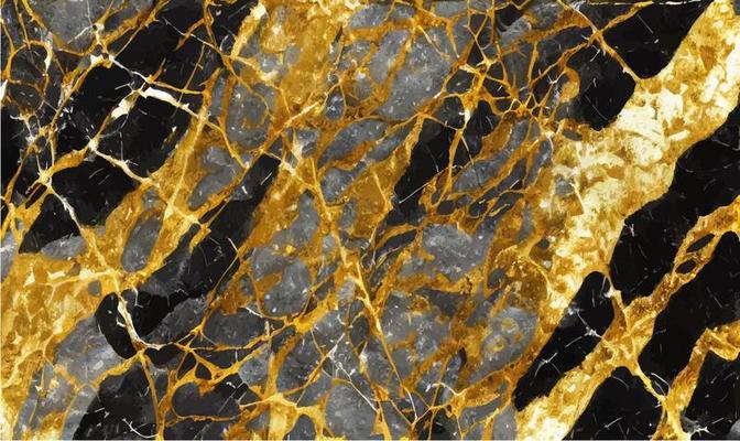 Golden marble texture with many contrasting textures.Vector.