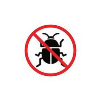 No bug symbol. No insect symbol vector