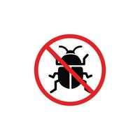 No bug symbol. No insect symbol vector