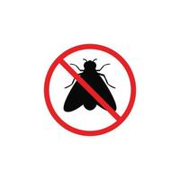 No fly symbol. No insect symbol vector