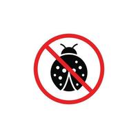 No bug symbol. No insect symbol vector