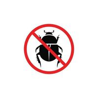 No bug symbol. No insect symbol vector