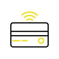 debit and credit card icons, vector design suitable for websites and apps.