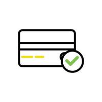 iconos de tarjetas de débito y crédito, diseño vectorial adecuado para sitios web y aplicaciones. vector