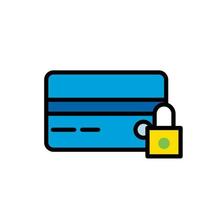 debit and credit card icons, vector design suitable for websites and apps.