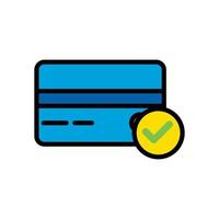 iconos de tarjetas de débito y crédito, diseño vectorial adecuado para sitios web y aplicaciones. vector