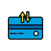 debit and credit card icons, vector design suitable for websites and apps.