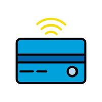 debit and credit card icons, vector design suitable for websites and apps.