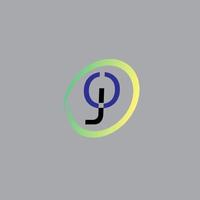 logotipo de texto jo vector