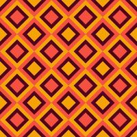 Retro Warm pattern in vintage style of the 60s and 70s vector