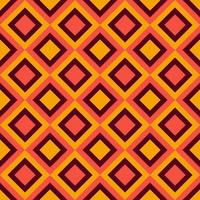 Retro Warm pattern in vintage style of the 60s and 70s vector