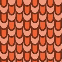 Retro Warm pattern in vintage style of the 60s and 70s vector