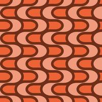 Retro Warm pattern in vintage style of the 60s and 70s vector