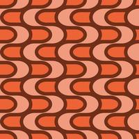 Retro Warm pattern in vintage style of the 60s and 70s vector