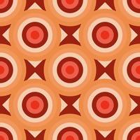 Retro Warm pattern in vintage style of the 60s and 70s vector