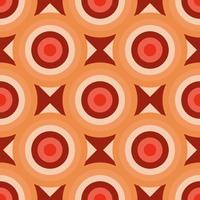 Retro Warm pattern in vintage style of the 60s and 70s vector