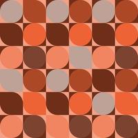 Retro Warm pattern in vintage style of the 60s and 70s vector