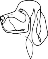 Black and white one line art vectors