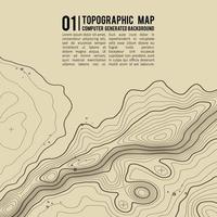 Fondo de mapa topográfico con espacio para copiar. Fondo de contorno de mapa de topografía de línea, ilustración de vector abstracto de cuadrícula geográfica. ruta de senderismo de montaña sobre terreno.