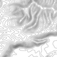 fondo de contorno del mapa topográfico. mapa topográfico con elevación. vector de mapa de contorno. Ilustración de vector abstracto de cuadrícula de mapa de topografía mundial geográfica.