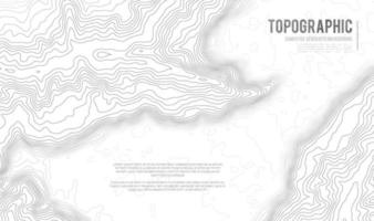 fondo de contorno del mapa topográfico. mapa topográfico con elevación. vector de mapa de contorno. Ilustración de vector abstracto de cuadrícula de mapa de topografía mundial geográfica.