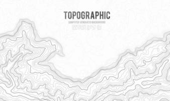 fondo de contorno del mapa topográfico. mapa topográfico con elevación. vector de mapa de contorno. Ilustración de vector abstracto de cuadrícula de mapa de topografía mundial geográfica.