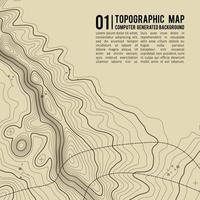 Topographic map background with space for copy . Line topography map contour background , geographic grid abstract vector illustration . Mountain hiking trail over terrain .