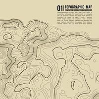 Topographic map background with space for copy . Line topography map contour background , geographic grid abstract vector illustration . Mountain hiking trail over terrain .