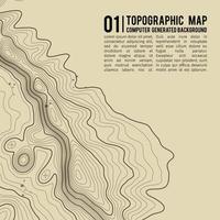 Topographic map background with space for copy . Line topography map contour background , geographic grid abstract vector illustration . Mountain hiking trail over terrain .