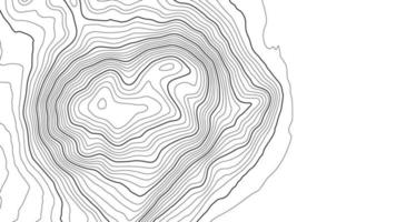 fondo de contorno del mapa topográfico. mapa topográfico con elevación. vector de mapa de contorno. Ilustración de vector abstracto de cuadrícula de mapa de topografía mundial geográfica.