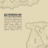 Topographic map background with space for copy . Line topography map contour background , geographic grid abstract vector illustration . Mountain hiking trail over terrain .