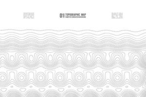 fondo de contorno del mapa topográfico. mapa topográfico con elevación. vector de mapa de contorno. Ilustración de vector abstracto de cuadrícula de mapa de topografía mundial geográfica.