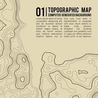 Topographic map background with space for copy . Line topography map contour background , geographic grid abstract vector illustration . Mountain hiking trail over terrain .