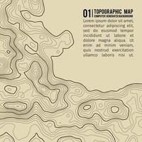 Topographic map background with space for copy . Line topography map contour background , geographic grid abstract vector illustration . Mountain hiking trail over terrain .