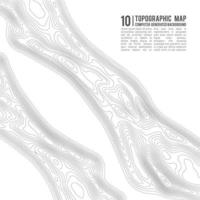 fondo de contorno del mapa topográfico. mapa topográfico con elevación. vector de mapa de contorno. Ilustración de vector abstracto de cuadrícula de mapa de topografía mundial geográfica.