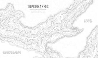 fondo de contorno del mapa topográfico. mapa topográfico con elevación. vector de mapa de contorno. Ilustración de vector abstracto de cuadrícula de mapa de topografía mundial geográfica.