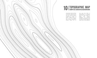 fondo de contorno del mapa topográfico. mapa topográfico con elevación. vector de mapa de contorno. Ilustración de vector abstracto de cuadrícula de mapa de topografía mundial geográfica.