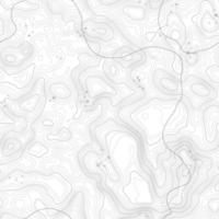 patrón sin costuras fondo de mapa topográfico con espacio para copiar textura sin costuras. fondo de contorno de mapa de topografía de línea, cuadrícula geográfica. ruta de senderismo de montaña sobre terreno. vector