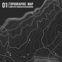 topografía vectorial de contornos grises. ilustración de vector de topografía de montaña geográfica. textura de patrón topográfico. mapa en terreno vectorial terrestre. líneas de altura de contorno gráfico de elevación. mapa topográfico