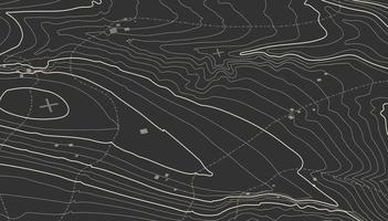 topografía vectorial de contornos grises. ilustración de vector de topografía de montaña geográfica. textura de patrón topográfico. mapa en terreno vectorial terrestre. líneas de altura de contorno gráfico de elevación. mapa topográfico