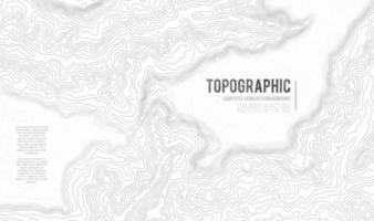 fondo de contorno del mapa topográfico. mapa topográfico con elevación. vector de mapa de contorno. Ilustración de vector abstracto de cuadrícula de mapa de topografía mundial geográfica.