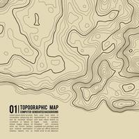 Fondo de mapa topográfico con espacio para copiar. Fondo de contorno de mapa de topografía de línea, ilustración de vector abstracto de cuadrícula geográfica. ruta de senderismo de montaña sobre terreno.