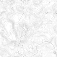 patrón sin costuras fondo de mapa topográfico con espacio para copiar textura sin costuras. fondo de contorno de mapa de topografía de línea, cuadrícula geográfica. ruta de senderismo de montaña sobre terreno. vector