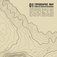 Fondo de mapa topográfico con espacio para copiar. Fondo de contorno de mapa de topografía de línea, ilustración de vector abstracto de cuadrícula geográfica. ruta de senderismo de montaña sobre terreno.