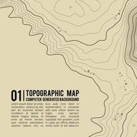 Topographic map background with space for copy . Line topography map contour background , geographic grid abstract vector illustration . Mountain hiking trail over terrain .