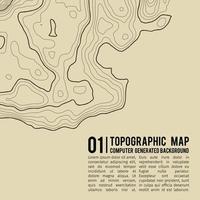 Topographic map background with space for copy . Line topography map contour background , geographic grid abstract vector illustration . Mountain hiking trail over terrain .